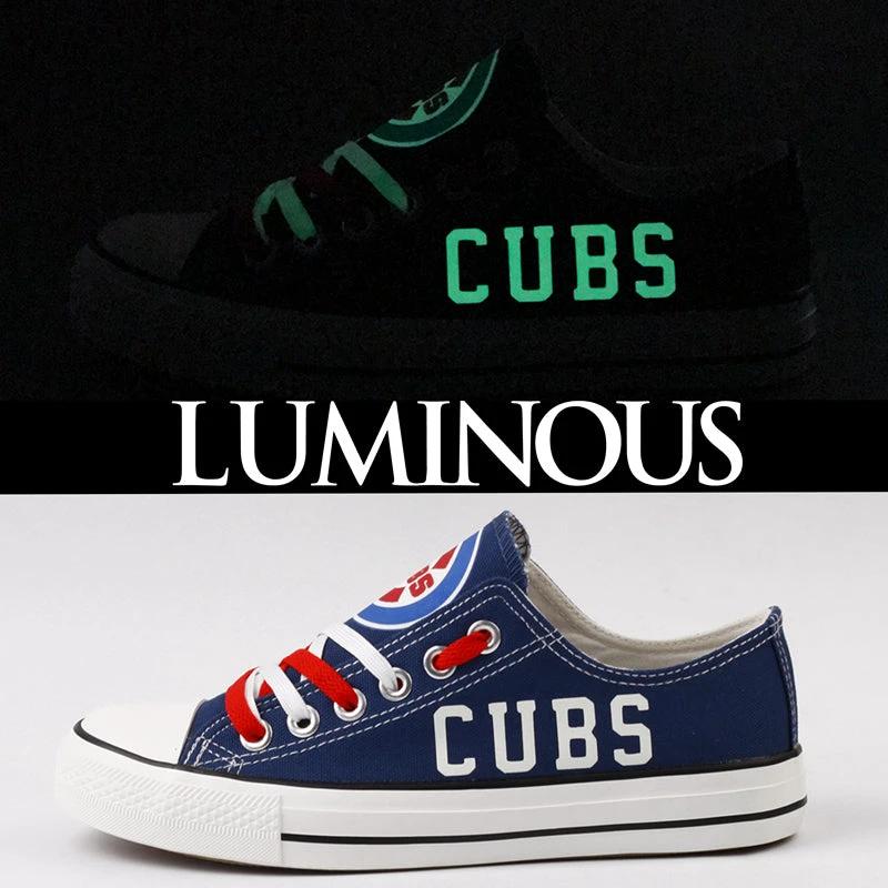 Chicago Cubs Limited Print Low Top Canvas Shoes Sport Sneakers For Men Women Fans by Crocs