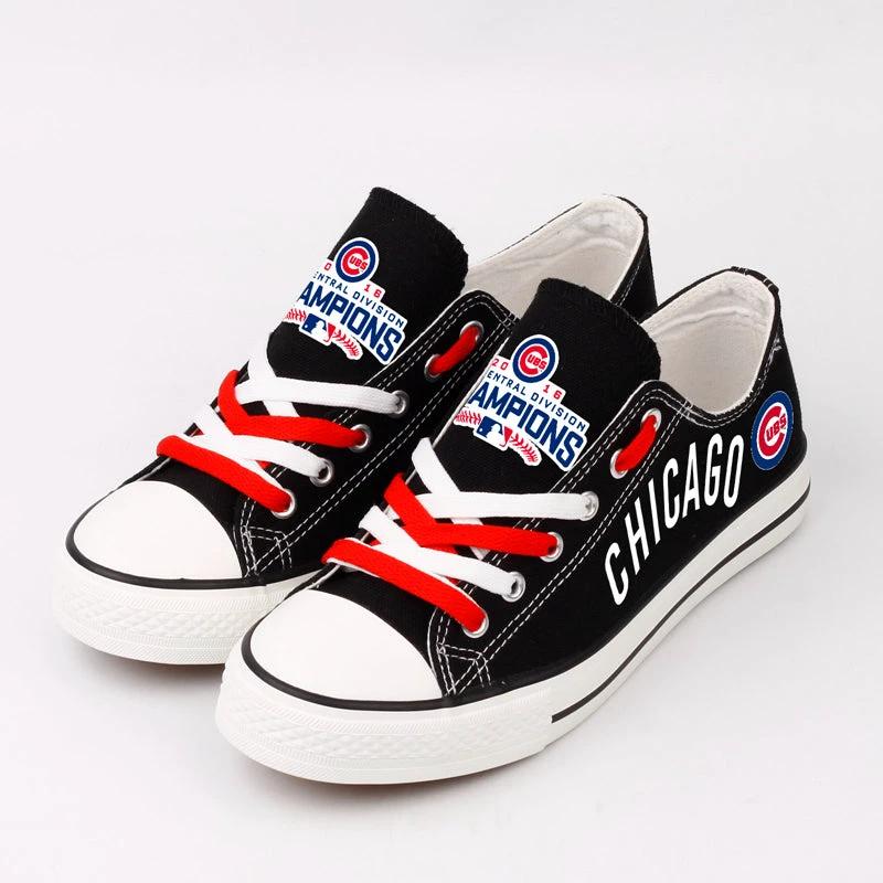 Chicago Cubs Limited Print Low Top Canvas Shoes Sport Sneakers For Men Women Fans by Crocs