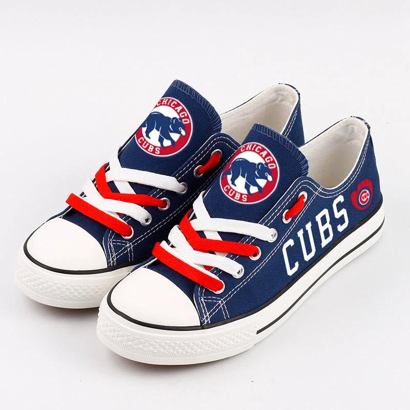 Chicago Cubs Limited Print Low Top Canvas Shoes Sport Sneakers For Men Women Fans by Crocs
