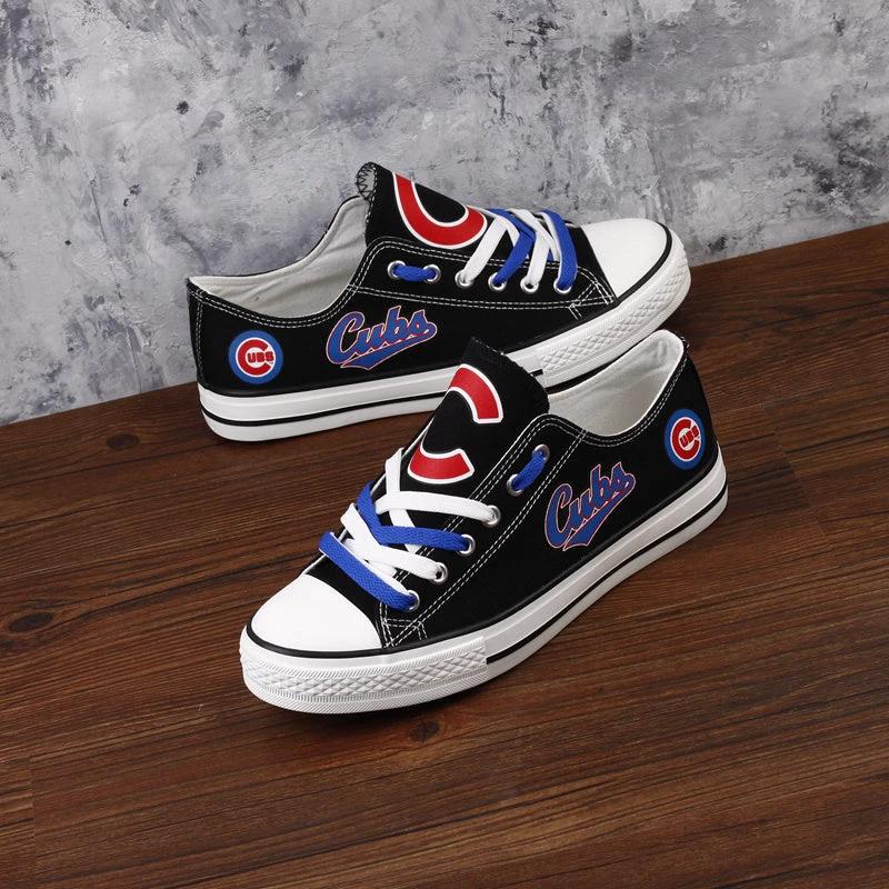 Chicago Cubs Limited Print Low Top Canvas Shoes Sport Sneakers For Men Women Fans by Crocs