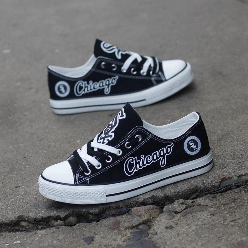 Chicago White Sox Limited Print Low Top Canvas Shoes Sport Sneakers For Men Women Fans by Crocs