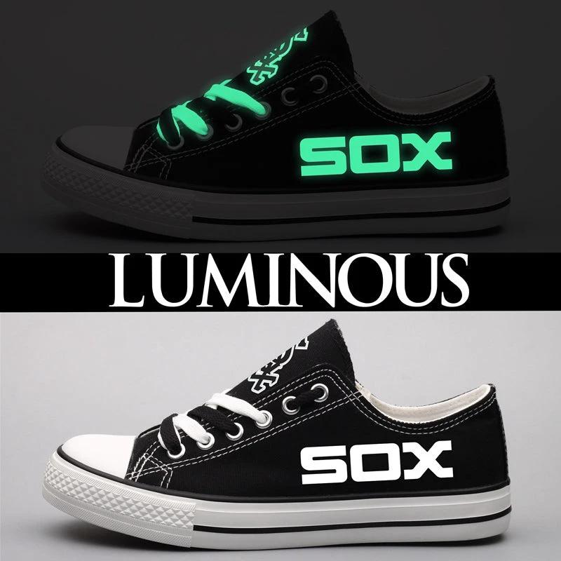 Chicago White Sox Limited Print Low Top Canvas Shoes Sport Sneakers For Men Women Fans by Crocs