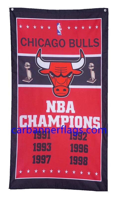 Chicago Bulls Flag-3x5FT Chicago Bull flags Banner-100% polyester by flagsshop