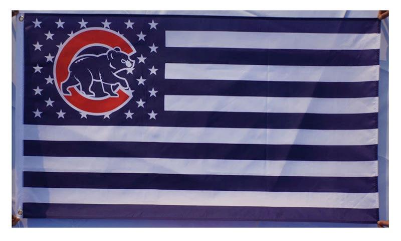 Chicago Cubs Flag-3x5FT Banner-100% polyester C Flag by flagsshop