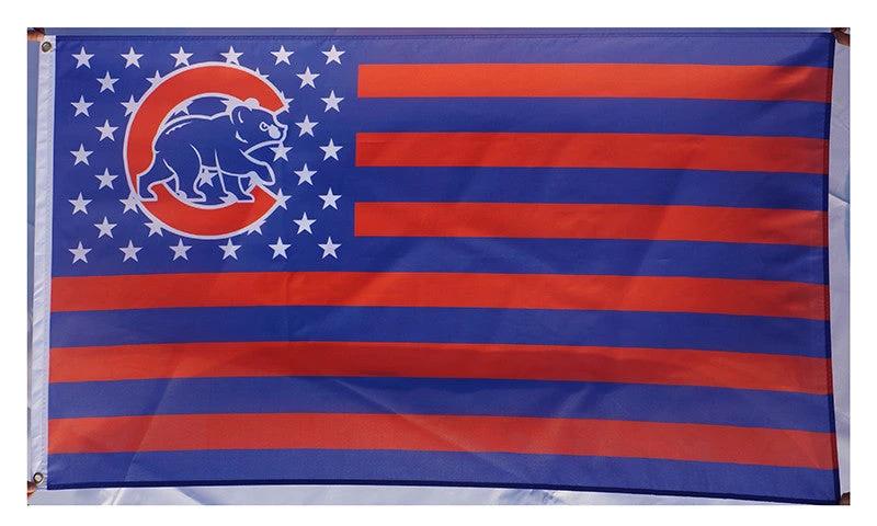 Chicago Cubs Flag-3x5FT Banner-100% polyester C Flag by flagsshop