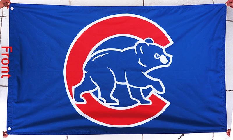 Chicago Cubs Flag-3x5FT Banner-100% polyester C Flag by flagsshop