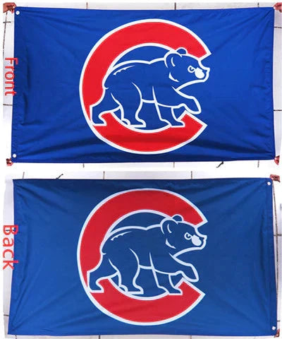 Chicago Cubs Flag-3x5FT Banner-100% polyester -double sided by flagsshop