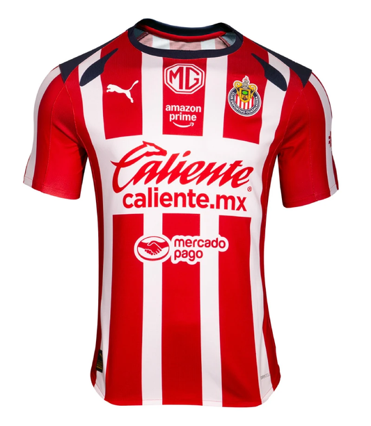 Chivas 2025-26 R. GONZALEZ 28 Home Jersey – Red by Soccer Jersey