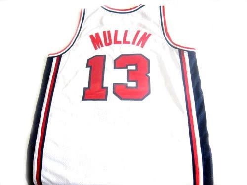 Chris Mullin Jersey #13 Team USA BasketBall White by My store basketball