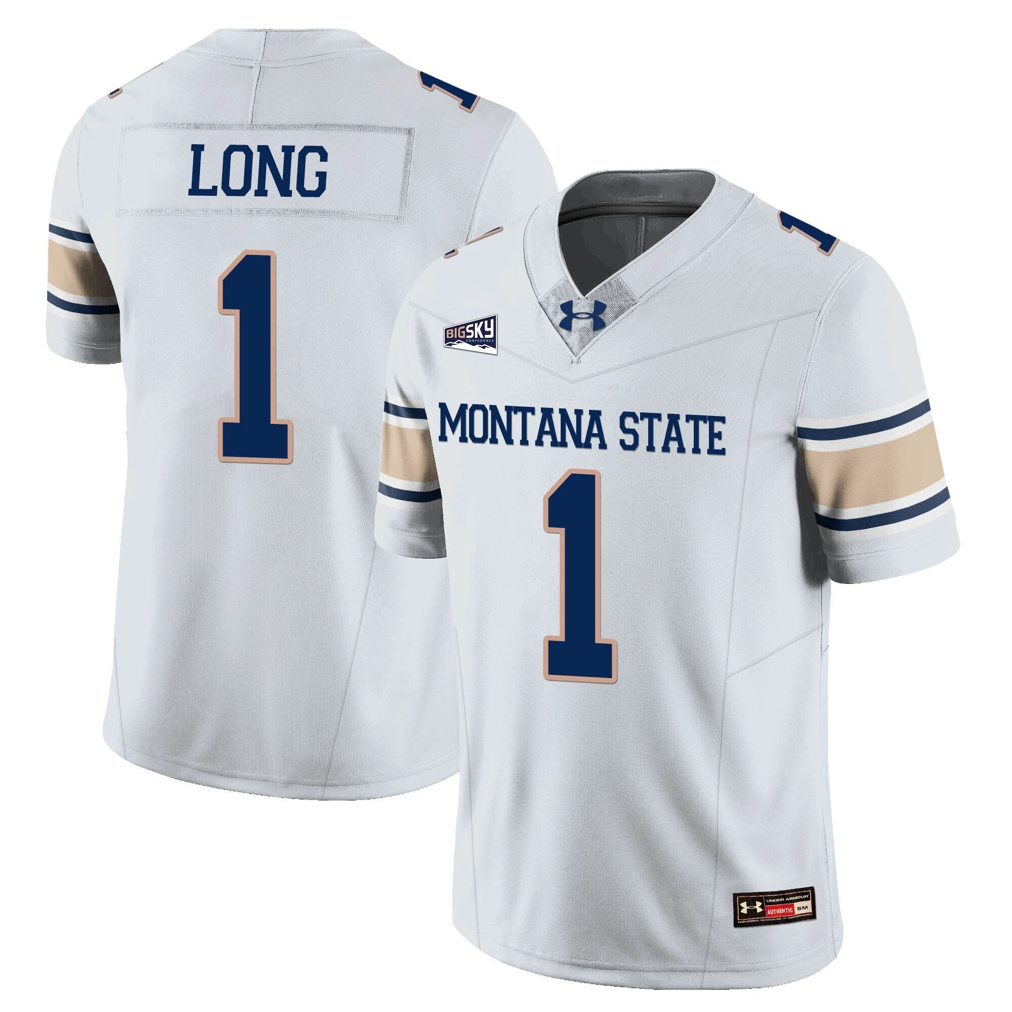 Chris Long Jersey #1 Montana State Bobcat Football 2025 Stitched by My Store NCAA Football Jerseys