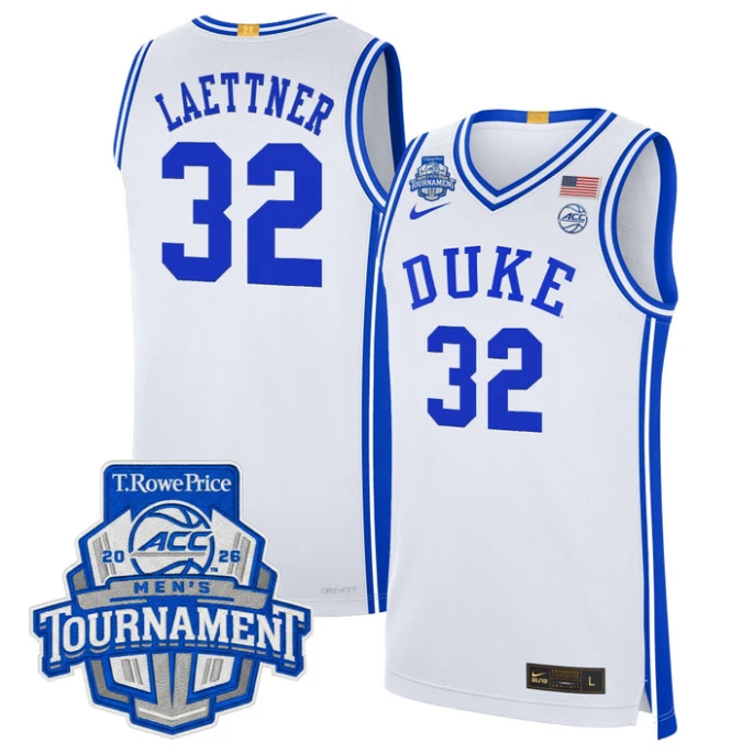 Christian Laettner Jersey #32 Duke Blue Devils 2026 ACC Tournament Stitched by My store basketball