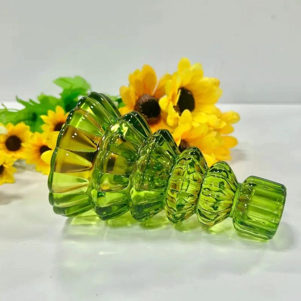 Christmas Tree Glass Candle Holder | 3pcs Set by Casa & Beyond