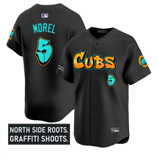 Christopher Morel Jersey #5 Chicago Cubs Graffiti North Side Edition Black by My Store