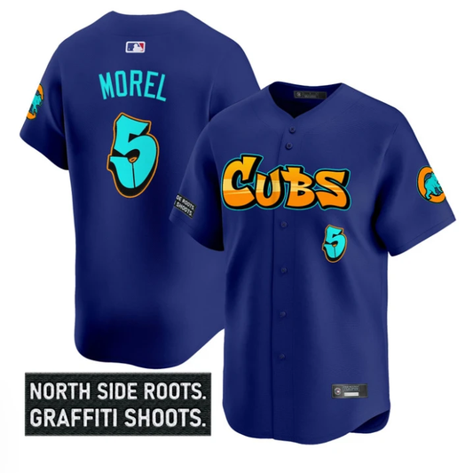 Christopher Morel Jersey #5 Chicago Cubs Graffiti North Side Edition Royal by My Store