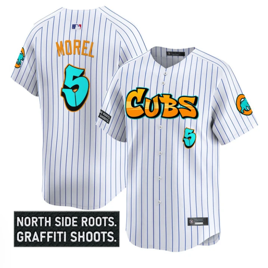 Christopher Morel Jersey #5 Chicago Cubs Graffiti North Side Edition White by My Store