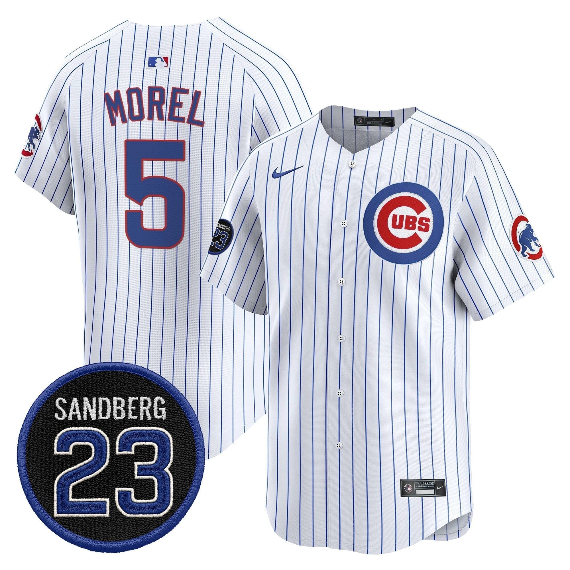 Christopher Morel Jersey #5 Chicago Cubs Ryne Sandberg Tribute Stitched Stripe by My Store