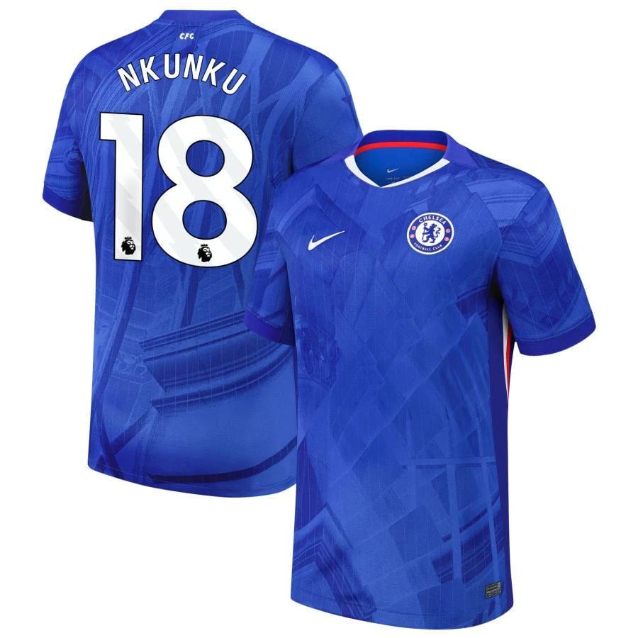 Christopher Nkunku #18 Chelsea 2025-26 Home Match Jersey – Blue by Soccer Jersey