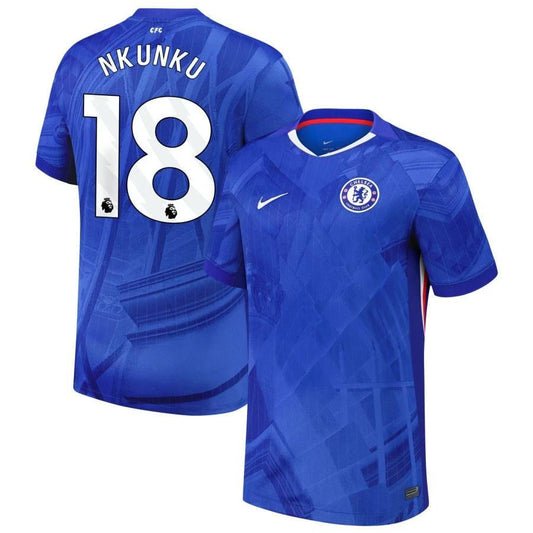 Christopher Nkunku #18 Chelsea 2025-26 Home Match Jersey – Blue by Soccer Jersey