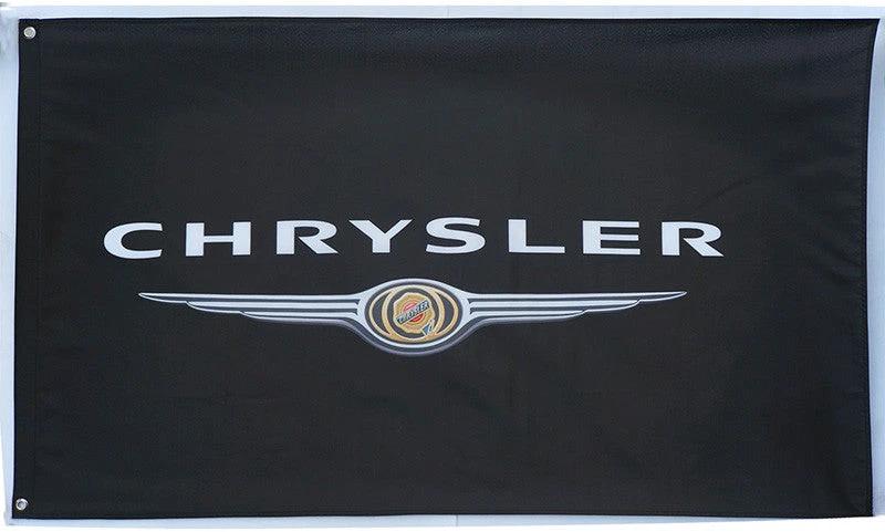 Chrysler Flag-3x5ft Banner-Black - 100% polyester by flagsshop