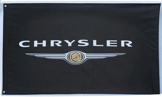 Chrysler Flag-3x5ft Banner-Black - 100% polyester by flagsshop