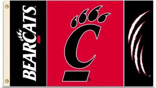 Cincinnati Bearcats Club Flag 3X5ft Banner USA Polyester with 2 Brass Grommets by flagsjustdoit