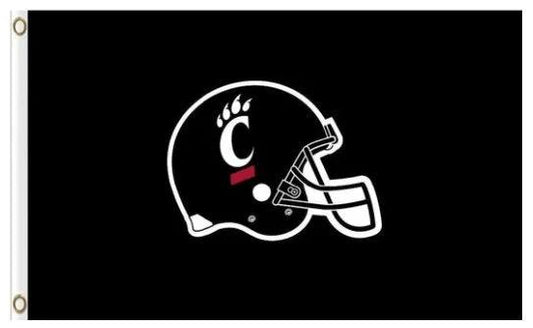 Cincinnati Bearcats Hand Flag 3X5ft Banner USA Polyester with 2 Brass Grommets by flagsjustdoit