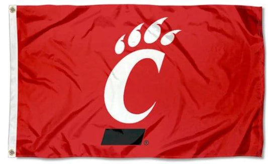 Cincinnati Bearcats Team Flag 3X5ft Banner USA Polyester with 2 Brass Grommets by flagsjustdoit