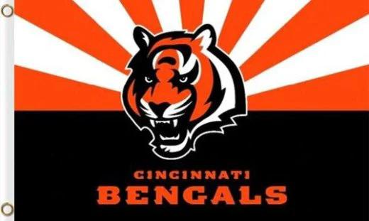 Cincinnati Bengals Flag 3X5 Ft Polyester Banner USA 90x150cm by flagsjustdoit