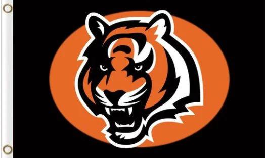 Cincinnati Bengals Football Flag 3X5 Ft Polyester Banner USA 90x150cm by flagsjustdoit