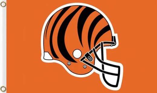 Cincinnati Bengals Helmet US Flag 3X5 Ft Polyester Banner USA 90x150cm by flagsjustdoit