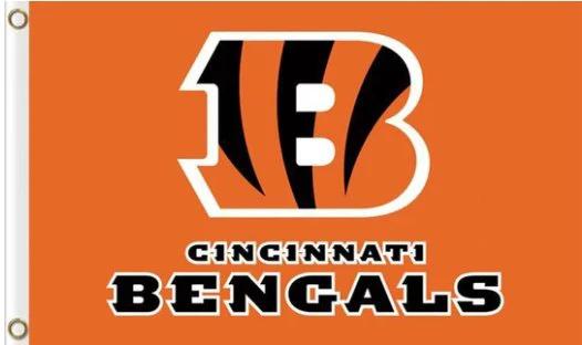Cincinnati Bengals National Football Flag 3X5 Ft Polyester Banner USA 90x150cm by flagsjustdoit