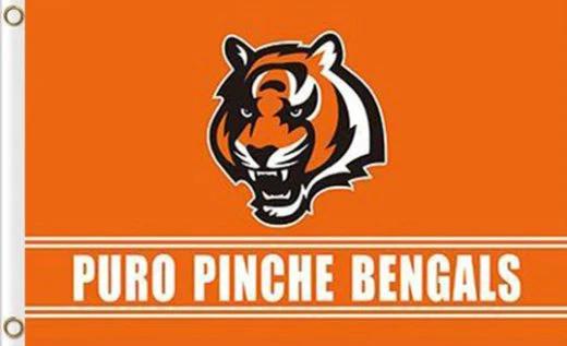 Cincinnati Bengals Puro Pinche Flag 3X5 Ft Polyester Banner USA 90x150cm by flagsjustdoit