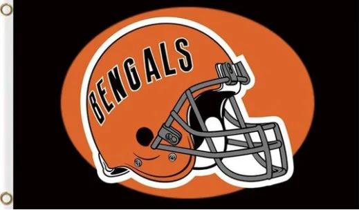 Cincinnati Bengals Team Flag 3X5 Ft Polyester Banner USA 90x150cm by flagsjustdoit