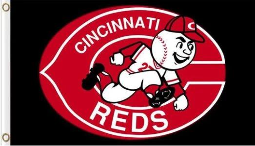 Cincinnati Reds Baseball Club Flag 3X5 Banner USA Polyester with Brass Grommets by flagsjustdoit
