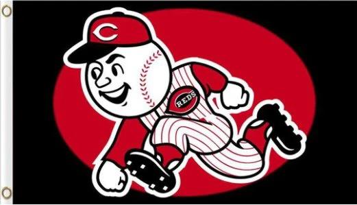 Cincinnati Reds Baseball Club US Flag 3X5Ft Banner USA Polyester with Brass Grommets - 4 by flagsjustdoit