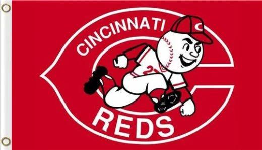 Cincinnati Reds Baseball Club US Flag 3X5Ft Banner USA Polyester with Brass Grommets by flagsjustdoit