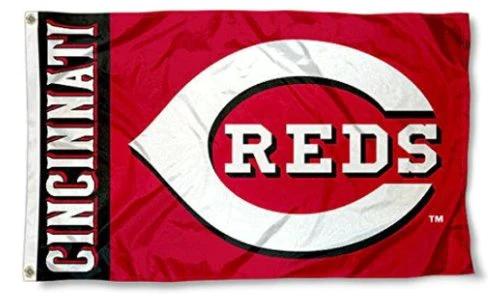 Cincinnati Reds Baseball Flag 3X5Ft Banner USA Polyester with Brass Grommets by flagsjustdoit