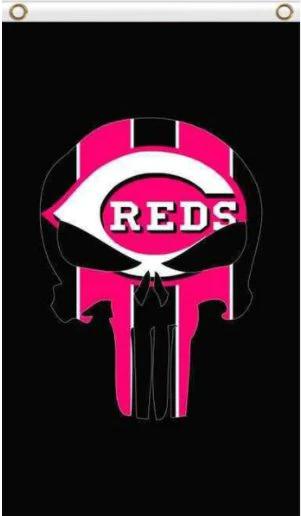 Cincinnati Reds Flag 3X5Ft Banner USA Polyester with Brass Grommets by flagsjustdoit