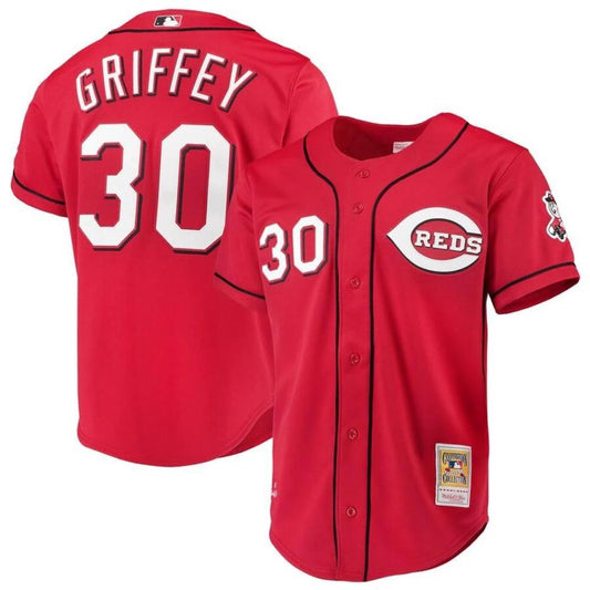 Cincinnati Reds Ken Griffey Jr Red Throwback Jersey by My Store