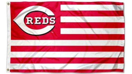 Cincinnati Reds Nation Flag 3X5Ft Banner USA Polyester with Brass Grommets by flagsjustdoit