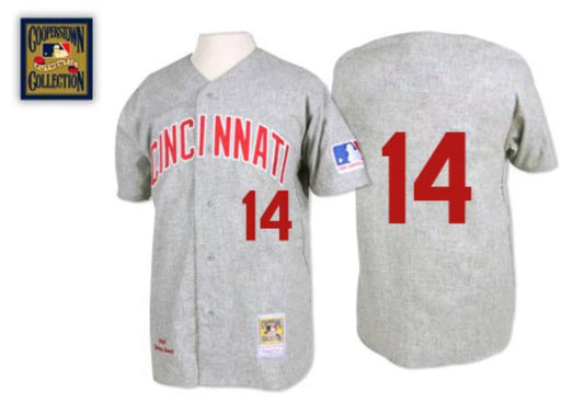 Cincinnati Reds Pete Rose Gray 1969 Throwback Jersey by My Store