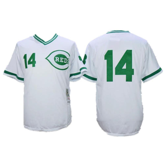 Cincinnati Reds Pete Rose White Throwback Pullover Jersey by My Store
