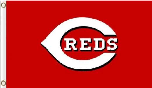 Cincinnati Reds US Flag 3X5Ft Banner USA Polyester with Brass Grommets by flagsjustdoit