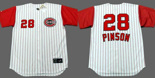 Cincinnati Reds Vada Pinson White Throwback Jersey by My Store