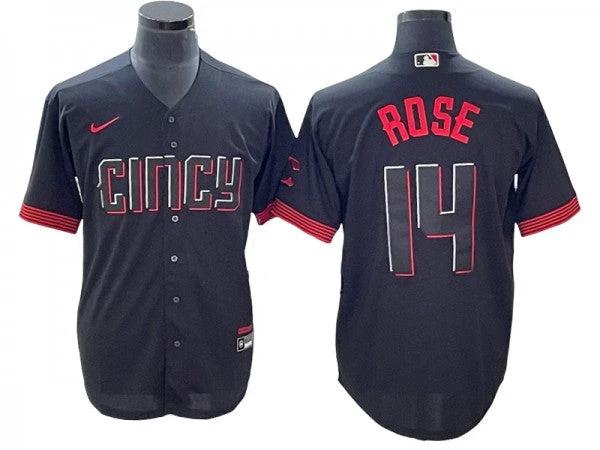 Cincinnati Reds #14 Pete Rose Black City Connect Limited Jersey by My Store