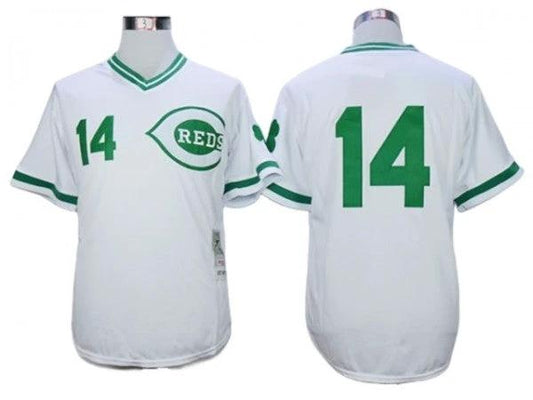 Cincinnati Reds #14 Pete Rose St. Patrick's Day Spring Training Throwback Jersey by My Store