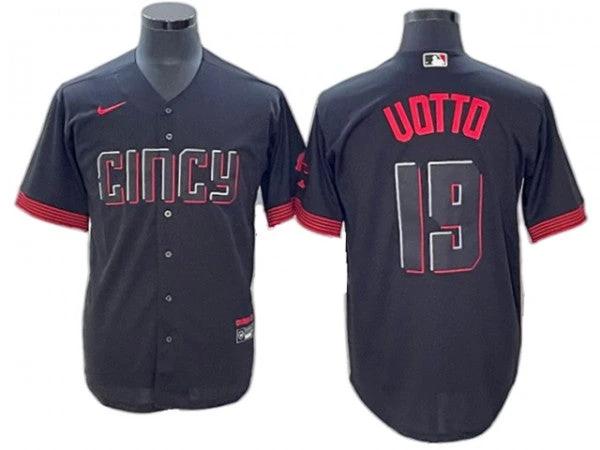 Cincinnati Reds #19 Joey Votto Black City Connect Limited Jersey by My Store