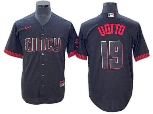 Cincinnati Reds #19 Joey Votto Black City Connect Limited Jersey by My Store