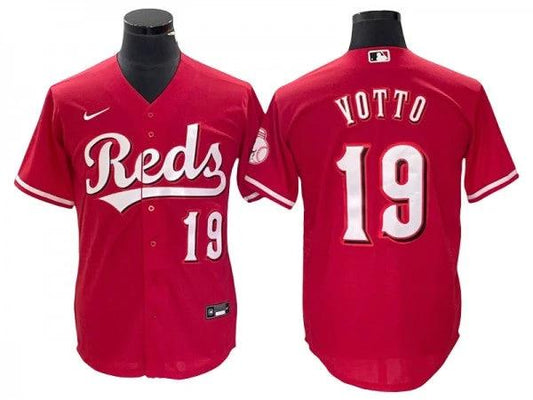 Cincinnati Reds #19 Joey Votto Red Alternate Cool Base Jersey by My Store