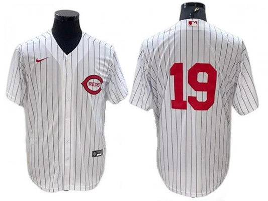 Cincinnati Reds #19 Joey Votto White at Field Of Dreams Game Jersey by My Store